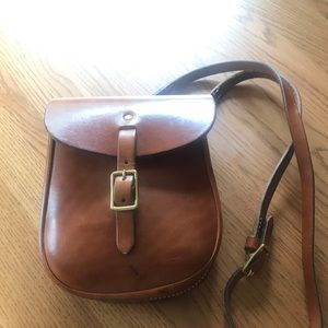Genuine leather crossbody
